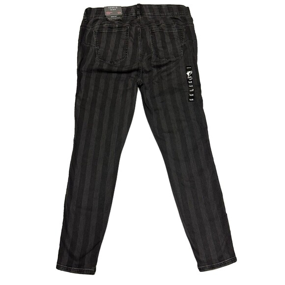 NEW Torrid Womens Size 16 Bombshell Black Stripe High Rise Stretch Skinny Jeans - Picture 6 of 9